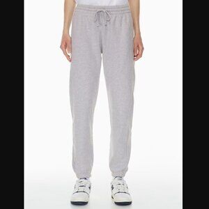 TNA Extra Fleece Boyfriend Sweats in Heather Chrome size XXS